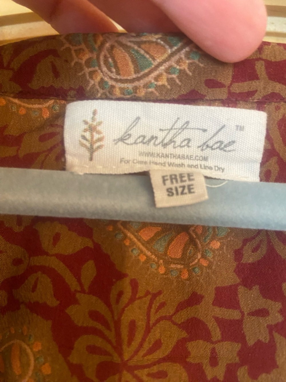 Kantha Bae Crepe Silk Just This Muu free size - Picture 8 of 8
